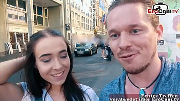 german guy public pick up young skinny tourist latina teen and fuck her in hotel