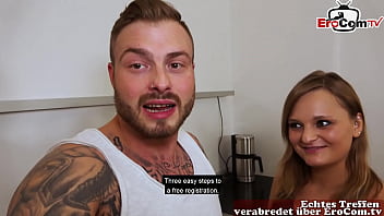 garota alemã ao lado filma seu verdadeiro encontro sexual